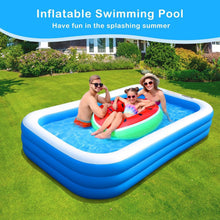 Load image into Gallery viewer, Large 120" x 72" Rectangular Kiddie Pool - Perfect for Backyard Gatherings!