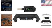 Load image into Gallery viewer, Rechargeable Wireless Acoustic Guitar Pickup with Dual Soundhole System - Black