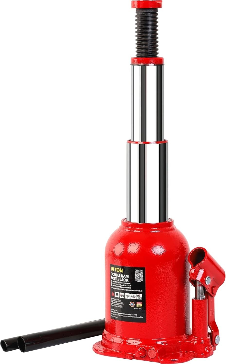 High-Capacity 10 Ton Hydraulic Jack with Adjustable Features for Auto Repairs