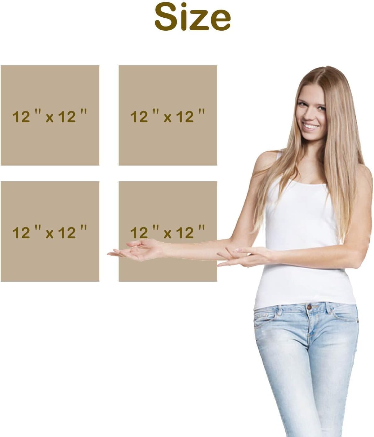 Gallery-Wrapped Beach-Themed Artwork - 4 Panels Capturing Coastal Vibes