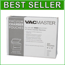 Load image into Gallery viewer, Reusable BPA-Free Vacuum Chamber Pouches, 3-Mil Thickness, 500 Pack, 8x10 Size