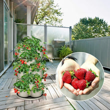 Load image into Gallery viewer, Durable Off-White 5-Tier Vertical Planter for Easy Indoor/Outdoor Gardening