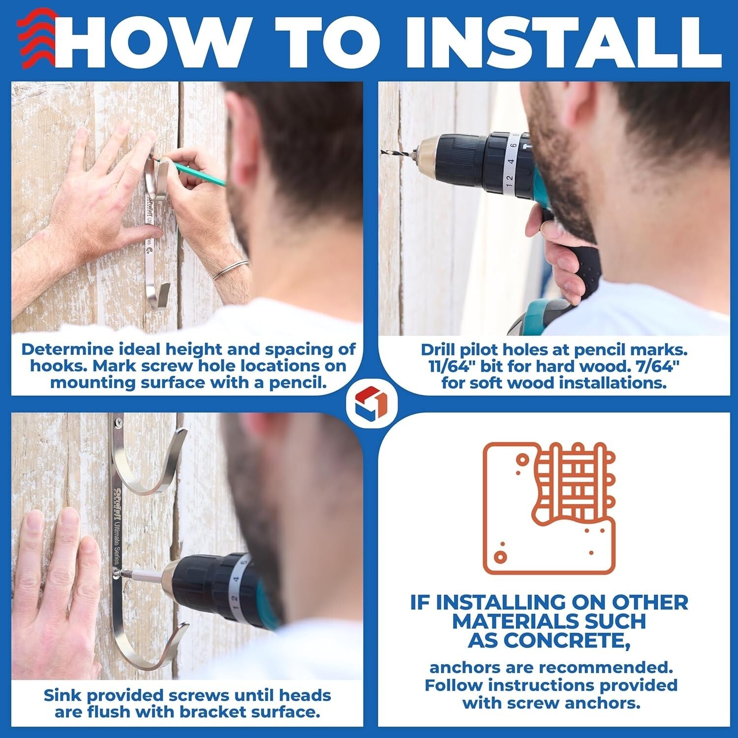 Ultimate Pool Storage Solution – 4 Stainless Steel Hooks for Easy Mounting