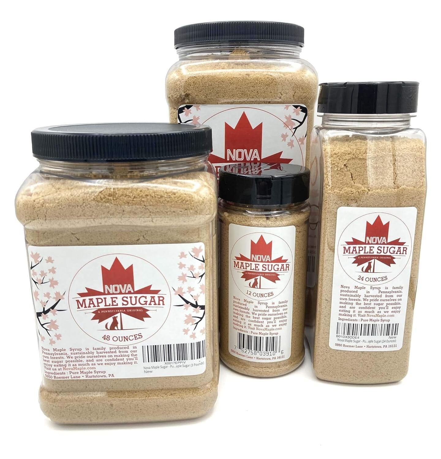 Sustainably Harvested Pure Maple Sugar - 3 lb Family-Owned Quality