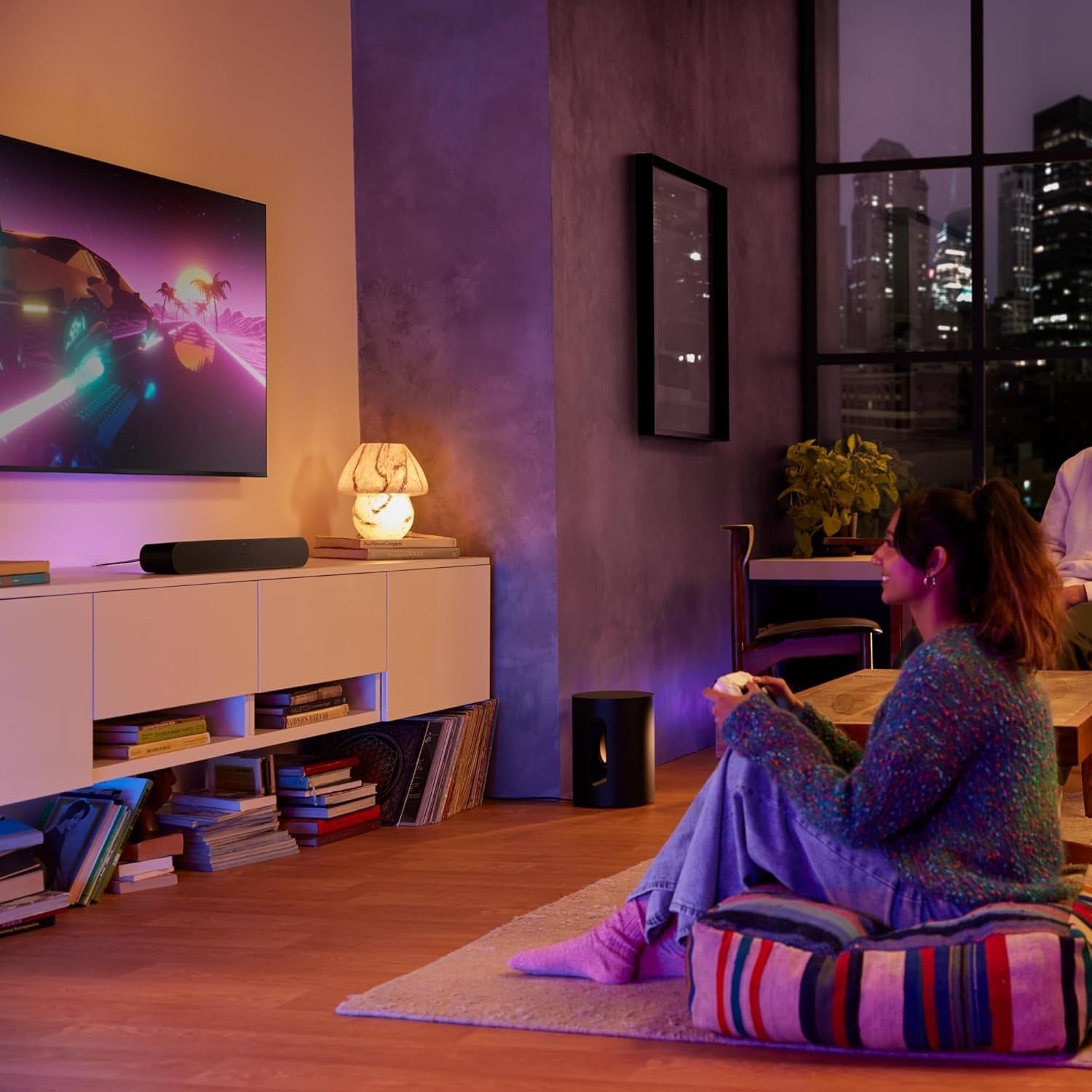 App-Controlled Black Wireless Subwoofer - Amazing Bass for Immersive Experiences