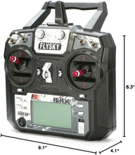 Load image into Gallery viewer, FS-i6X Drone &amp; RC Boat Transmitter - 10 Channels with LCD Display &amp; Omni Antenna