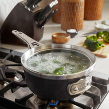Load image into Gallery viewer, Durable Nonstick 5-Quart Saute Pan with Tempered Glass Lid -Elegant Black Finish
