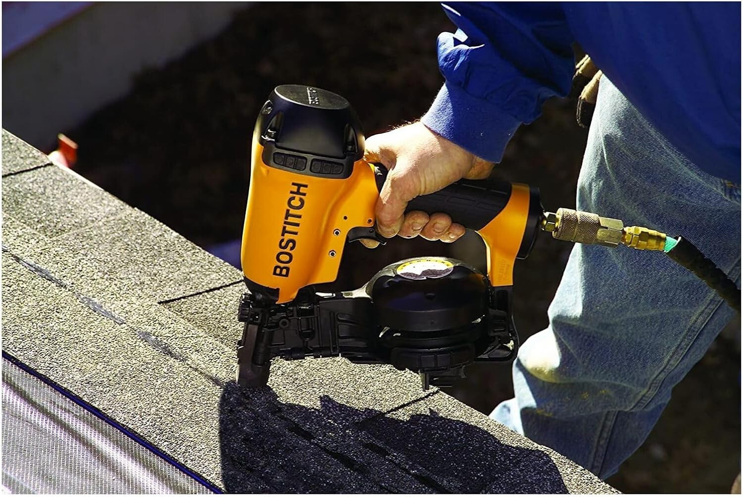 Professional Quality Coil Roofing Nailer - Lightweight & Ergonomic Design