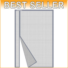 Load image into Gallery viewer, 72x96” Grey Magnetic Fiberglass Screen Door - Keep Bugs Out, Invite Fresh Air