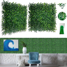 Load image into Gallery viewer, Realistic 10" x 10" Faux Grass Wall Panels – 24Pack for Indoor &amp; Outdoor Use