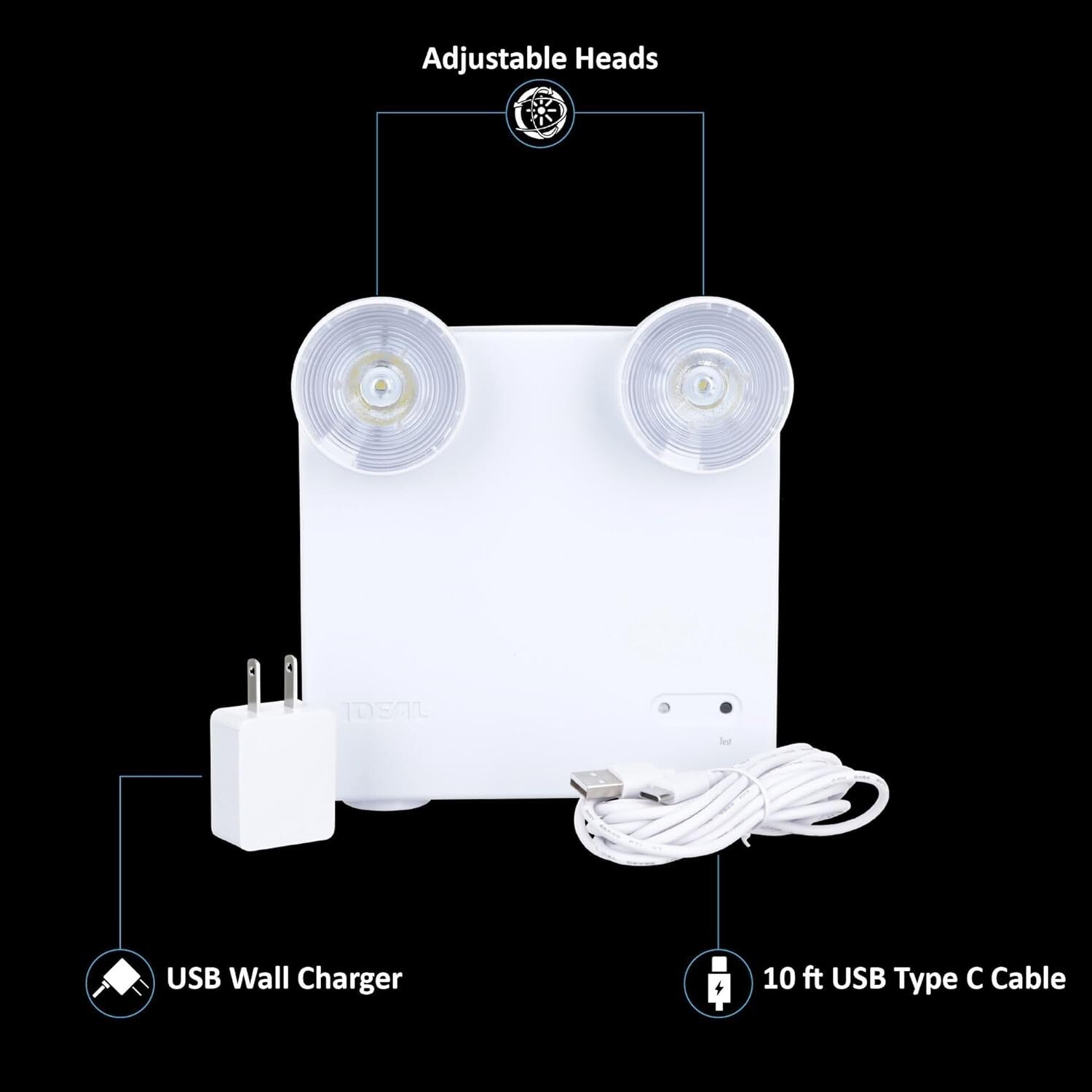 Portable LED Power Failure Light with 48 Hour Runtime - Ideal for Indoor Safety