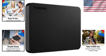 Load image into Gallery viewer, Compact 2TB USB 3.0 External HDD - Ideal for Gaming, Business &amp; Personal Use