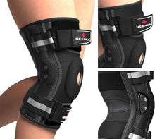 Load image into Gallery viewer, Ultimate Knee Support Brace - Copper Infused Hinges &amp; Adjustable Fit for Comfort