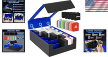 Load image into Gallery viewer, Multi-Functional Trading Card Storage Case with Removable Lid &amp; Magnetic Closure