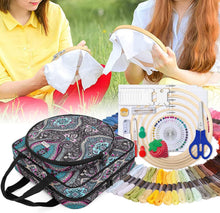 Load image into Gallery viewer, Complete Craft Carry Case with 100 Threads and Embroidery Essentials Included