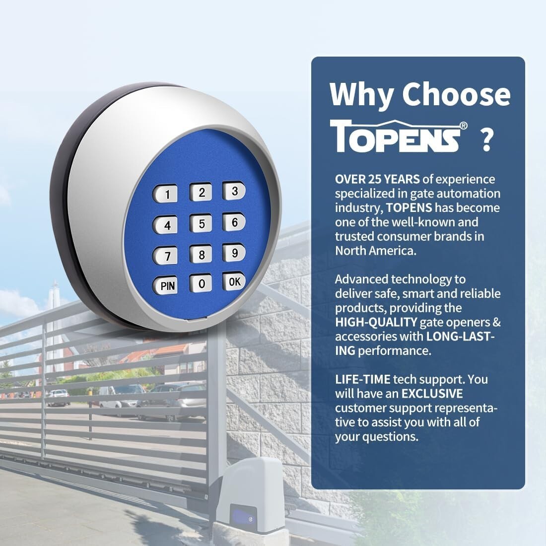 Advanced Code Technology Wireless Keypad - Enhance Security for Gates & Garages