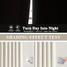 Load image into Gallery viewer, Luxury 2-Panel Blackout Curtains - Natural Linen Blended Pinch Pleat Style 90”