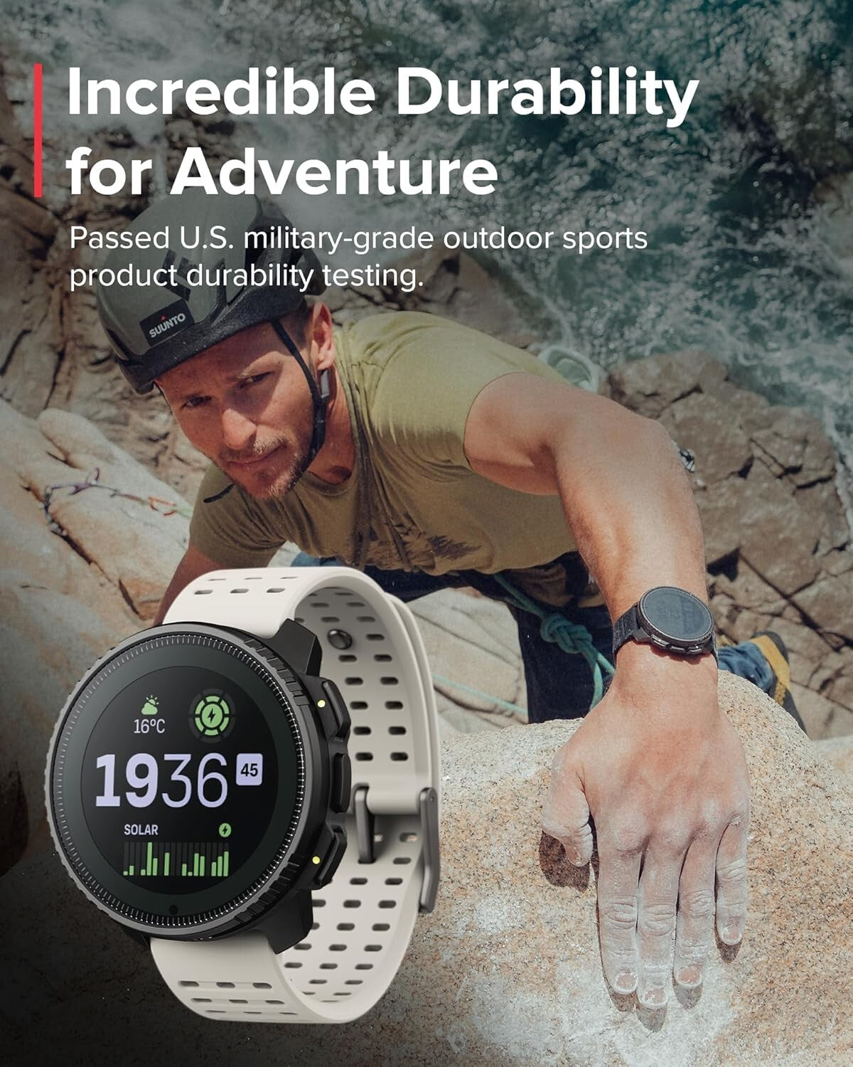 Vertical Solar GPS Adventure Watch - Premium 1.4-inch Touchscreen, 95+ Sport ...