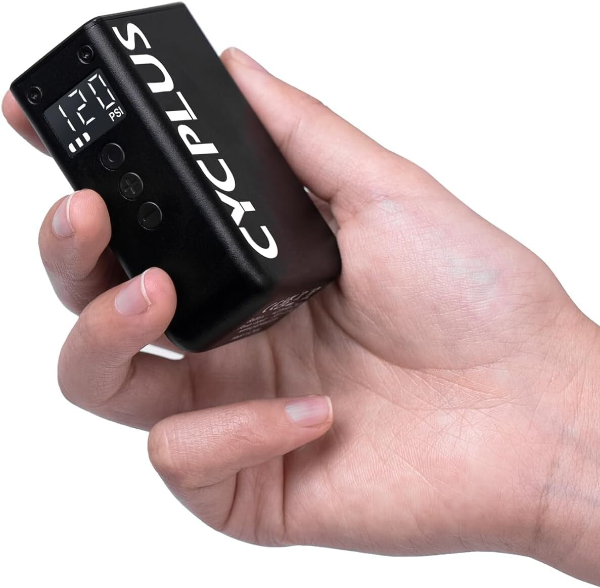 Compact 120 PSI Mini Inflator for E-Bikes and Mountain Bikes - Auto Stop Feature