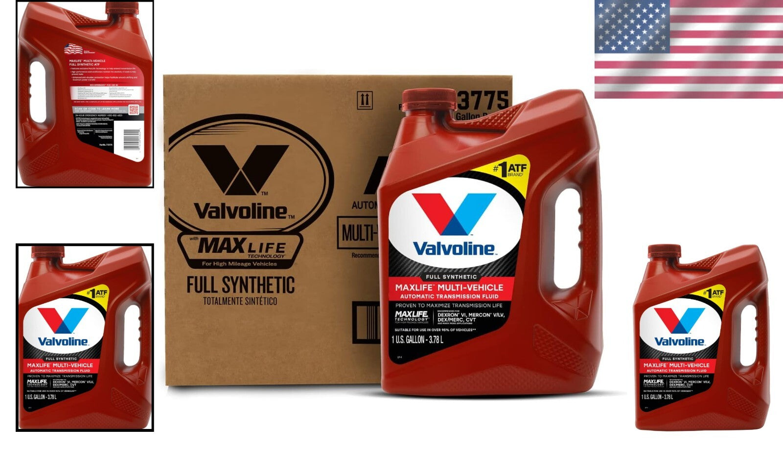 Case of 3 Full Synthetic Multi-Vehicle ATF - Ultimate Transmission Protection