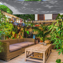 Load image into Gallery viewer, Lightweight UV-Blocking 16' x 20' Graphite Shade Sail for Stylish Outdoor Living