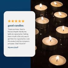 Load image into Gallery viewer, 400-Pack Unscented Tea Light Candles with 4-Hour Burn Time - Eco-Friendly Glow