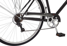 Load image into Gallery viewer, 7-Speed Unisex Hybrid Bike with Retro Steel Frame and Cargo Rack for Easy Riding