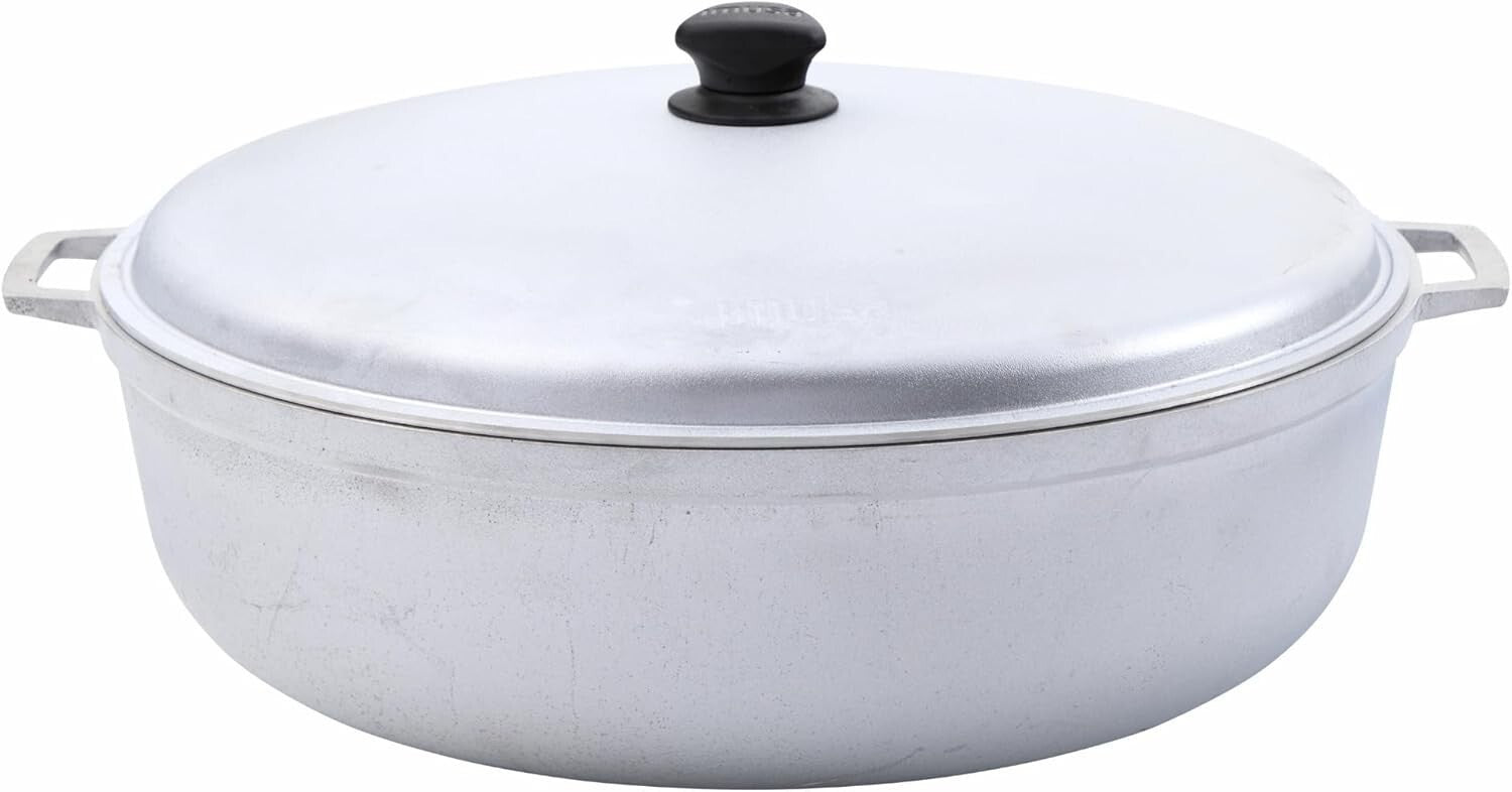 18-Quart Jumbo Traditional Caldero - Versatile Large Cooking Pot in Silver