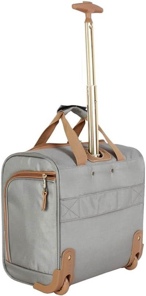 Lightweight Rolling Suitcase with 2 Wheels - Underseat Travel Bag for Women