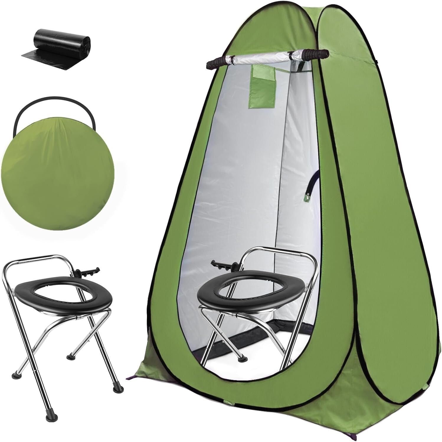 Travel-Friendly Pop-Up Toilet and Shower Tent - Ultimate Outdoor Accessory