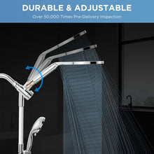 Load image into Gallery viewer, All-in-One 2-in-1 Dual Handheld Shower Head with 10 Modes &amp; Rainfall Experience