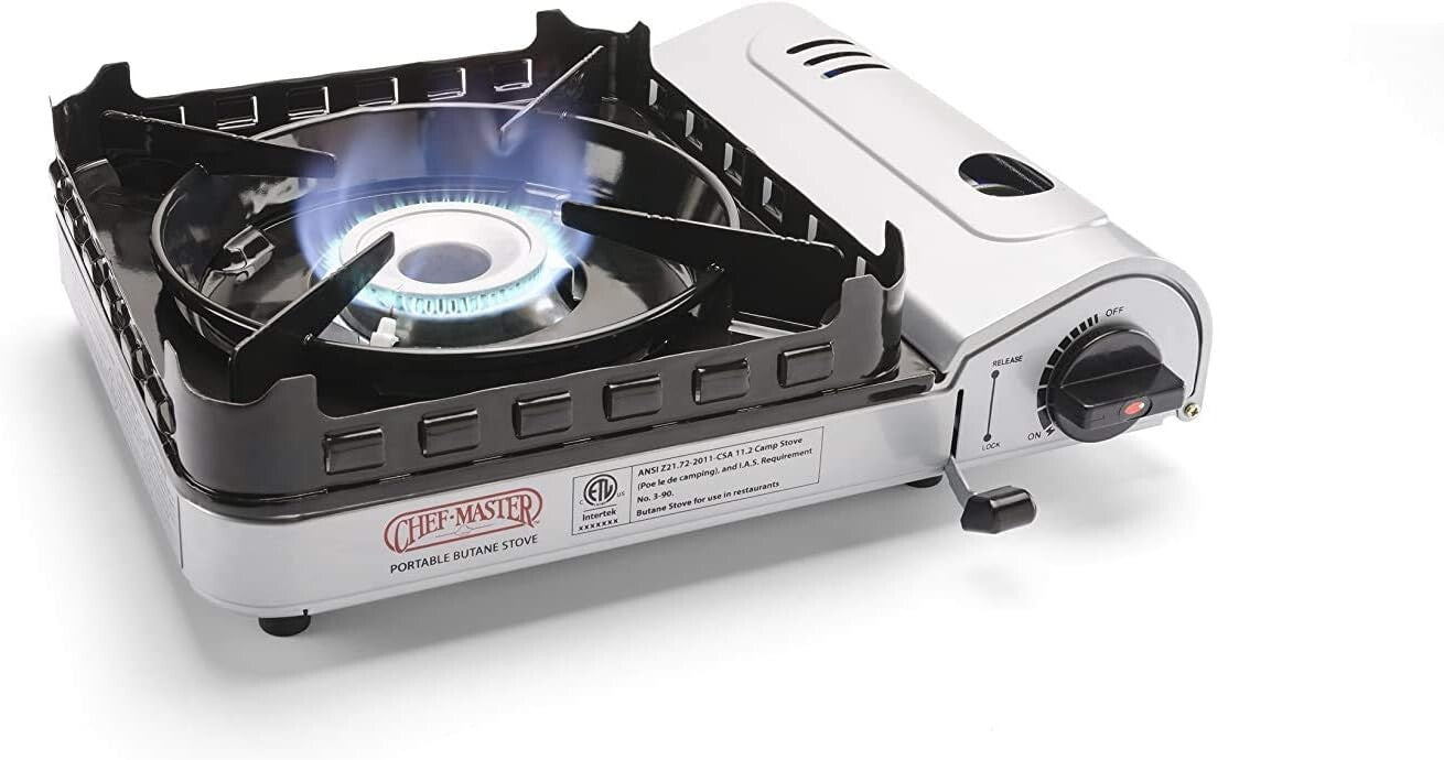 Effortless Ignite 15,000 BTU Butane Stove - Perfect for Camping and Tailgating