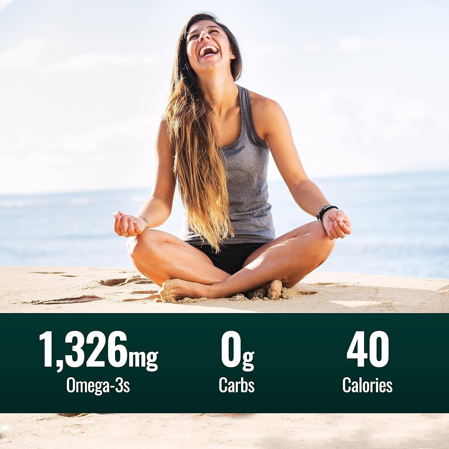 Sustainable Pure Omega 3 Fish Oil - Lab Tested, 1,326 mg EPA/DHA - 16 Oz Glass