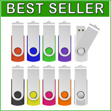 Load image into Gallery viewer, Magnetic-Proof USB 3.0 Flash Drive Pack - 10 Pieces, 32GB Each in Mixed Colors
