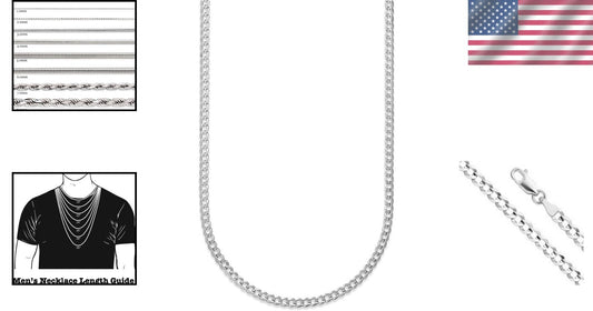 Elegant Sterling Silver Rope Chain - 1mm to 3mm - Choose Your Style & Length