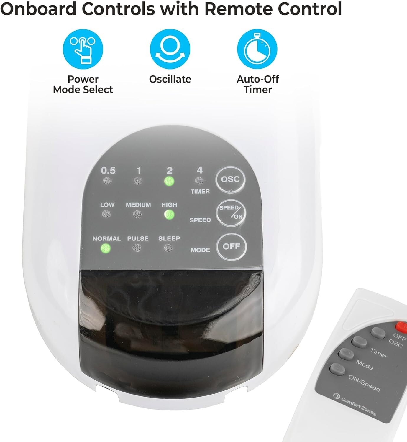 Adjustable 16-Inch Wall-Mount Fan with Remote - Perfect for Home, Office & Gym