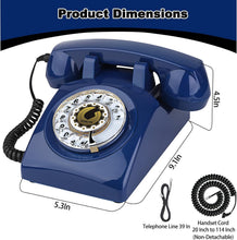 Load image into Gallery viewer, Nostalgic 1960s Rotary Phone with Adjustable Volume - Perfect Home Accessory