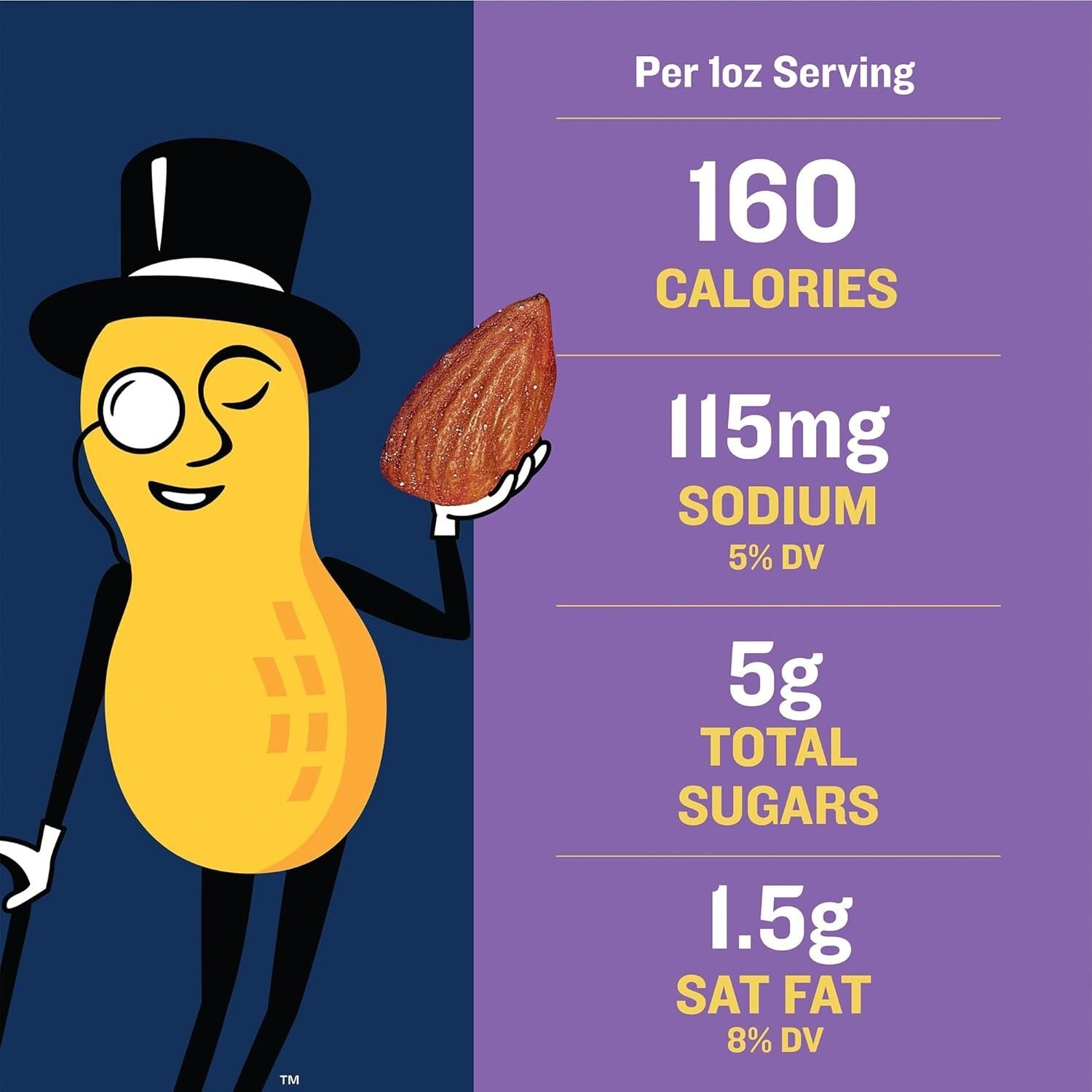 Crunchy Honey Roasted Mixed Nuts Canister - 5g Protein & 50% Less Sodium