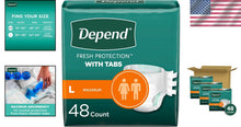 Load image into Gallery viewer, Maximum Absorbency Incontinence Underwear, Large, 48 Count, Unisex Protection