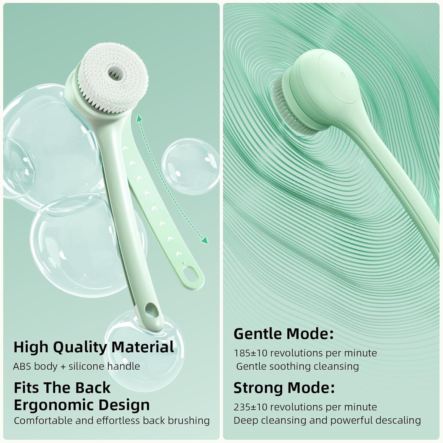 Rechargeable Electric Body Scrubber with Three Heads – Perfect Skin Pampering