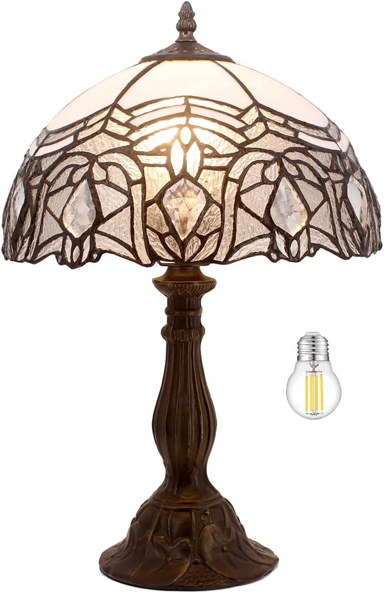 Classic Tiffany Style Stained Glass Lamp - Perfect for Any Room, Indoor Use Only