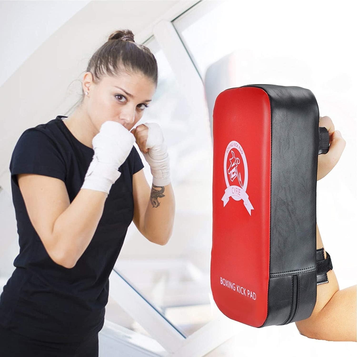 5-Piece Kids Boxing Training Set - Leather Mitts & Kick Pads for Safety & Fun