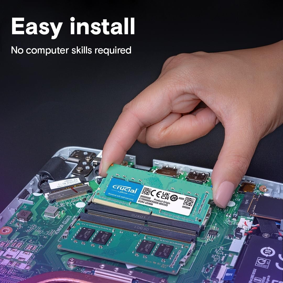 Upgrade Your Laptop with 64GB Dual Module RAM Kit - 3200MHz Speed, Easy Install