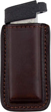 Load image into Gallery viewer, Elegant Multi-Fit Leather Magazine Holder for 9mm, .40, .45, and .380 Pistols