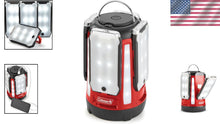 Load image into Gallery viewer, Versatile 4 Panel LED Camping Lantern with Rechargeable Batteries &amp; Flashlight