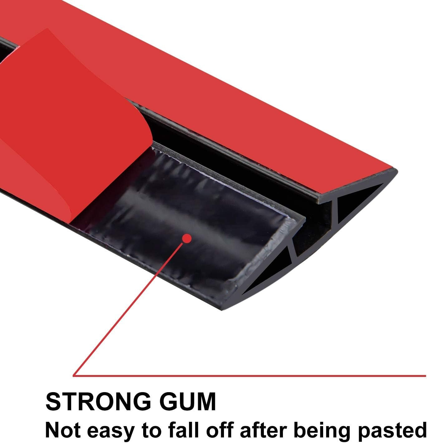 Flexible 20Ft Cable Protector with Heavy Duty Adhesive: Perfect for Any Surface