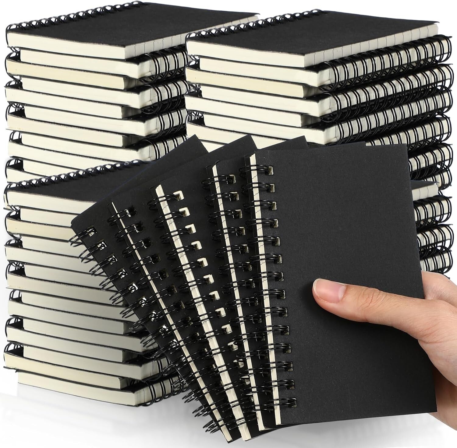 Durable Pocket-Sized Spiral Notepads (3x5) - 120 Pages for School & Work