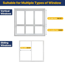 Load image into Gallery viewer, 4 Pcs Adjustable Window Lock Bars for Airflow &amp; Child Safety - Easy Installation