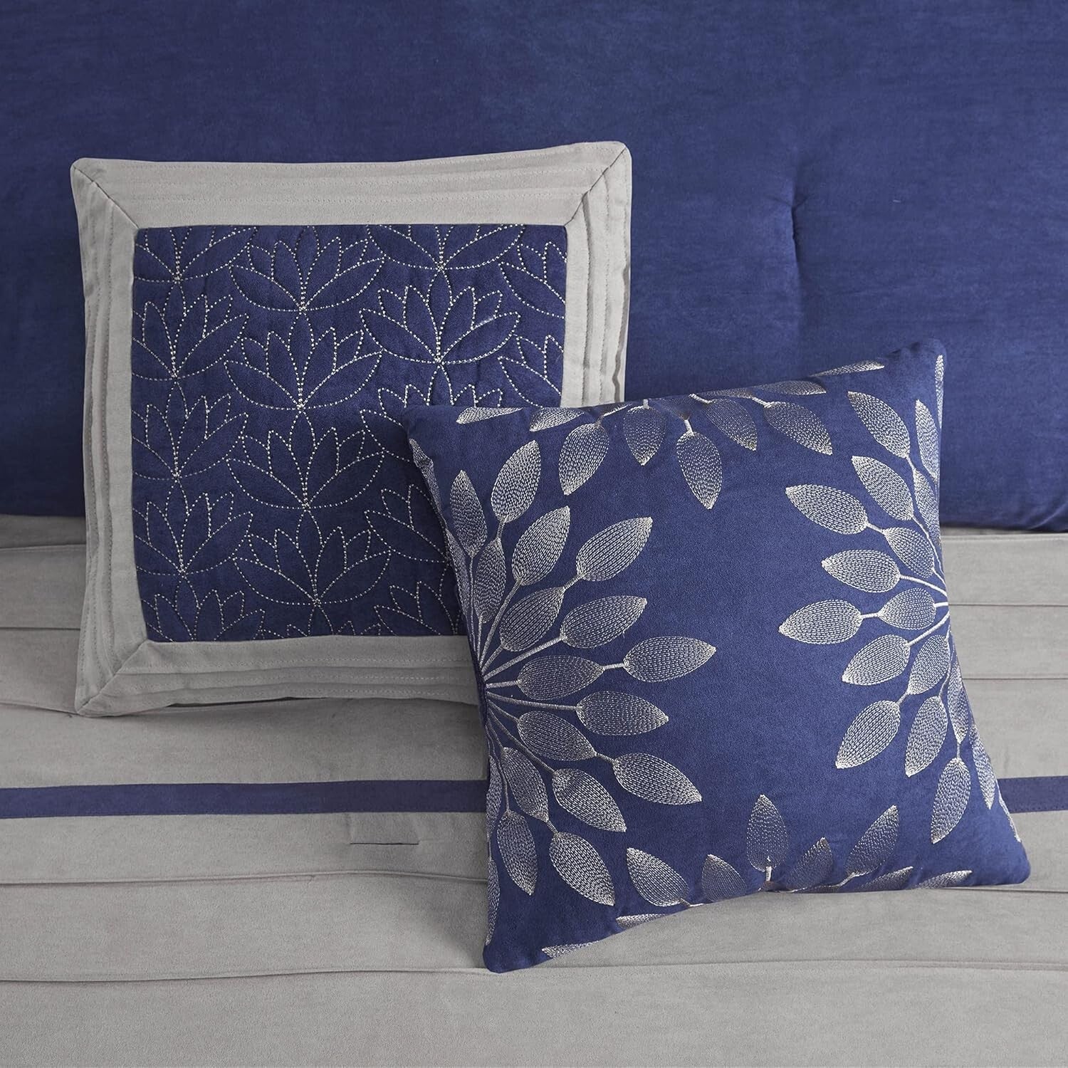 All-Season Down Alternative King Comforter Set with Decorative Shams & Pillow