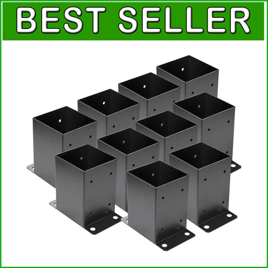 Durable 10-Pack Post Base with Accessories for Pavilion and Deck Installations
